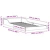 vidaXL Bettrahmen Wei&szlig; 100 x 220 cm Massives Kiefernholz