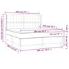vidaXL Boxspringbett mit Matratze Rosa 180x200 cm Samt