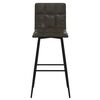 vidaXL Barhocker 2 Stk. Grau Kunstleder