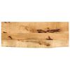 vidaXL Tischplatte 90x40x3,8 cm Baumkante Massivholz Raues Mangoholz