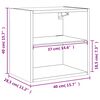vidaXL Wand-Nachttische mit LED-Leuchten 2 Stk. Sonoma-Eiche