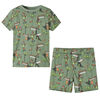 Kinderpyjama mit Kurzen &Auml;rmeln Hellkhaki 116