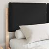 vidaXL Bettgestell mit gepolstertem Kopfteil Schwarz 140 x 200 cm
