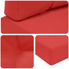 vidaXL Sofakissen f&uuml;r drau&szlig;en 3 pcs Rot Polyester