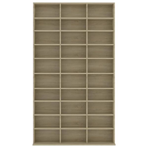vidaXL CD-Schrank Sonoma-Eiche 102x16x177,5 cm Holzwerkstoff