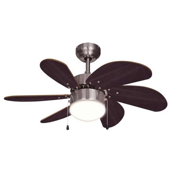 Bestron Deckenventilator mit Lampe DC30BC 75 cm 50 W Chrom
