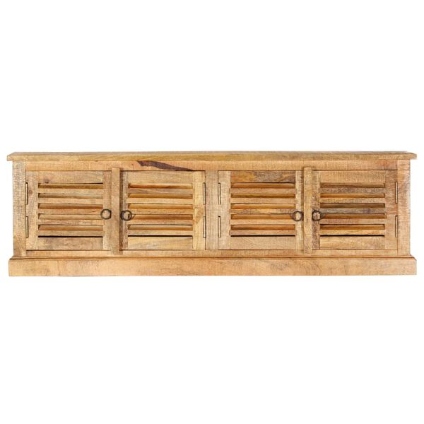 vidaXL Aufbewahrungsbank 128 cm Massivholz Mango