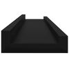 vidaXL Wandregale 4 Stk. Schwarz 60x9x3 cm
