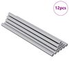 vidaXL Gewindestange 12 Stk. Silber 6 x 120 mm Stahl