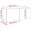 vidaXL TV-Wandschrank mit LED-Leuchten Wei&szlig; 100x35x41 cm