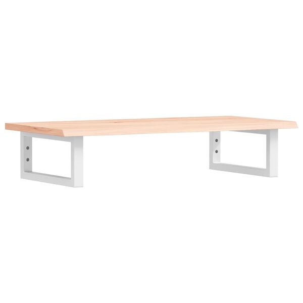 vidaXL Waschtischplatte mit Halterung Stahl und Massivholz Eiche