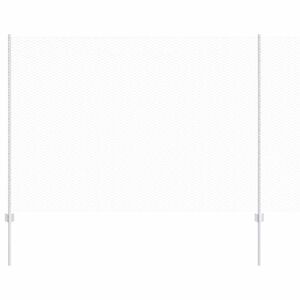 vidaXL Sechseckzaun mit Pfosten 10 x 1,6 m Verzinkter Stahl Silber