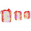 vidaXL Geschenkbox Dekoration 3 pcs Bunt 20 x 20 x 21 cm Acryl