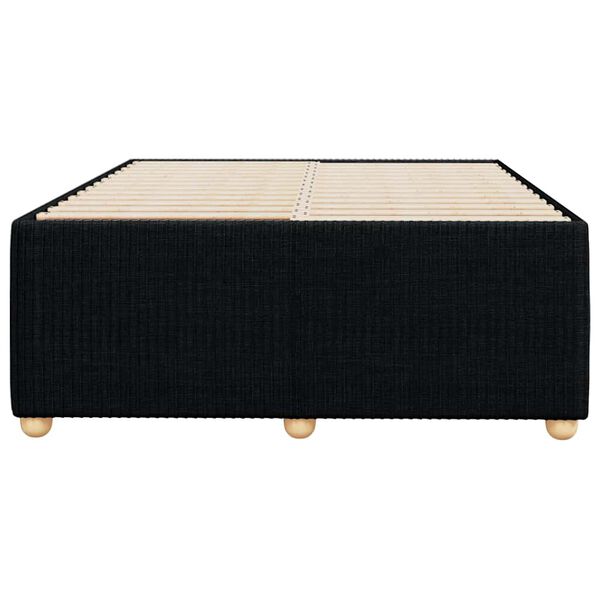 vidaXL Bettgestell ohne Matratze Schwarz 120x190 cm Stoff
