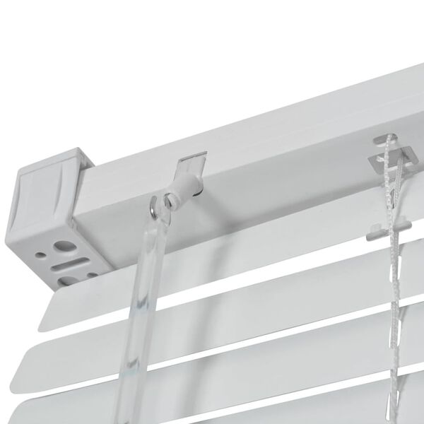 vidaXL Fensterjalousien Aluminium 120x130 cm Wei&szlig;