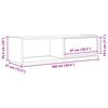 vidaXL TV-Schrank Schwarz Eichen-Optik 100x31x25,5 cm Holzwerkstoff