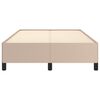 vidaXL Bettgestell ohne Matratze Cappuccino-Braun 120x190cm Kunstleder