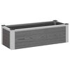 vidaXL Hochbeet Grau 75 x 30 x 22 cm WPC und Aluminium