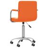 vidaXL Esszimmerst&uuml;hle 4 Stk. Drehbar Orange Kunstleder