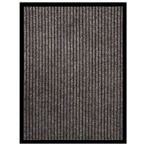 vidaXL Fu&szlig;matte Gestreift Beige 60x80 cm