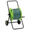vidaXL Schlauchwagen mit Schlauchanschluss-Set 0,75" 20 m PVC Gr&uuml;n