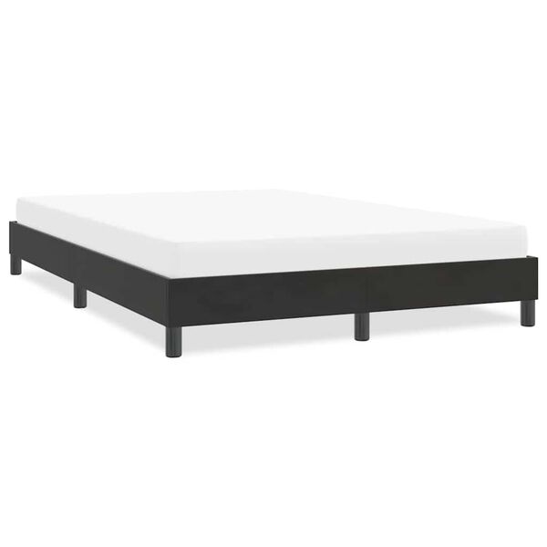 vidaXL Bettgestell ohne Matratze Schwarz 140x210 cm Samt