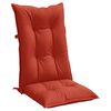 vidaXL Hochlehner-Auflagen 4 Stk. Melange Rot 120x50x7 cm Stoff