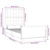 vidaXL Bettgestell mit Kopfteil Dunkelbraun 90x190 cm Stoff