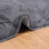 vidaXL Kunstschaffell Teppich Tafalla Anthrazit 120 x 120 cm Polyester
