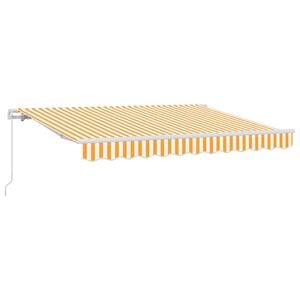 vidaXL Einziehbare Markise Gelb 300 x 200 cm Stoff