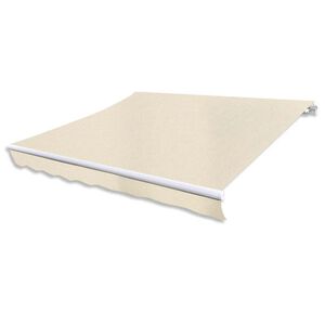 vidaXL Gelenkarmmarkise Handbetrieben 300 cm Cremewei&szlig;