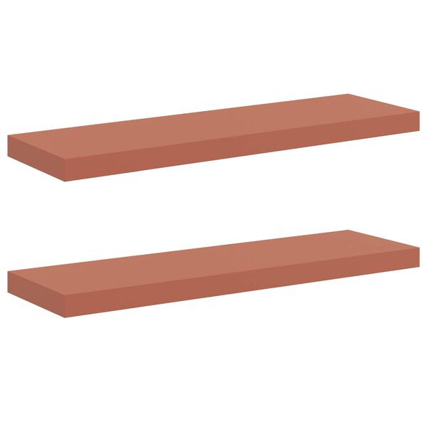 vidaXL Wandregal Wandmontiert 2 pcs Rot 90 x 23,5 x 4 cm Holzwerkstoff