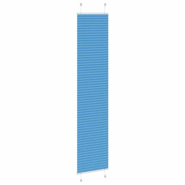 vidaXL Plissee Blau 45x200 cm Stoffbreite 44,4 cm Polyester