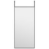 vidaXL T&uuml;rspiegel Schwarz 30x60 cm Glas und Aluminium