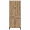 vidaXL Highboard Artisan-Eiche 69,5 x 34 x 180 cm Holzwerkstoff