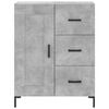 vidaXL Highboard Betongrau 69,5x34x180 cm Holzwerkstoff