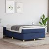 vidaXL Boxspringbett mit Matratze Blau 120x200 cm Stoff