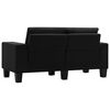 vidaXL 2-Sitzer-Sofa Schwarz Stoff