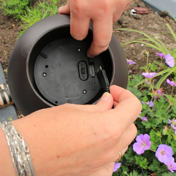 Luxform LED-Garten-Tischleuchte Chelsea Kupfern und Braun