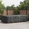 vidaXL Gartenm&ouml;belabdeckung Schwarz 315 x 180 x 74 cm 600D