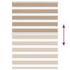 vidaXL Doppelrollo Sandbraun 100x100 cm Stoffbreite 95,9 cm Polyester