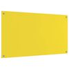 vidaXL K&uuml;chenr&uuml;ckwand Gelb 110 x 60 cm Geh&auml;rtetes Glas