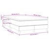 vidaXL Boxspringbett mit Matratze Dunkelgr&uuml;n 120x190 cm Samt