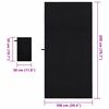 vidaXL Sporthandtuch Set 2 pcs Schwarz Stoff