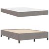 vidaXL Boxspringbett Taupe 160 x 200 cm Stoff