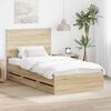 vidaXL Bettrahmen Sonoma-Eiche 100 x 200 cm Ingenieurs Holz