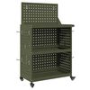 vidaXL Werkzeugwagen Olivgr&uuml;n 65 x 35 x 111 cm Kaltgewalzter Stahl