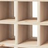 vidaXL Weinregal 2 pcs Natur 56 x 25 x 56 cm Massives Kiefernholz