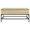 vidaXL Couchtisch Sonoma-Eiche 100x50x45 cm Holzwerkstoff und Metall