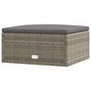 vidaXL 8-tlg. Garten-Lounge-Set mit Kissen Grau Poly Rattan